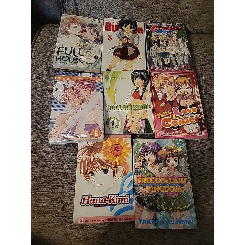 Manga Variety Lot of 8 - Comedy Romance Teen? Nakajo Fujima Mizuki Yagami Konjoh